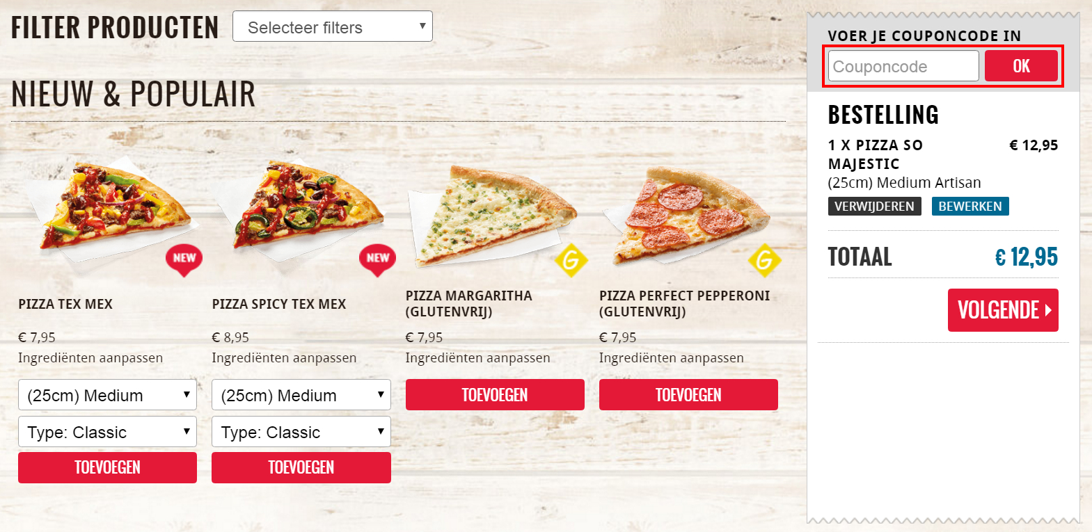 Domino's Pizza kortingscode: 50% in maart