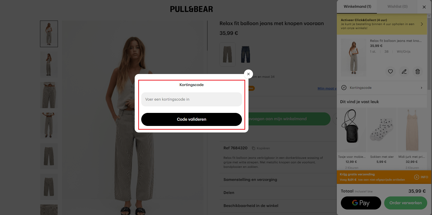 Pull & Bear kortingscode gebruiken