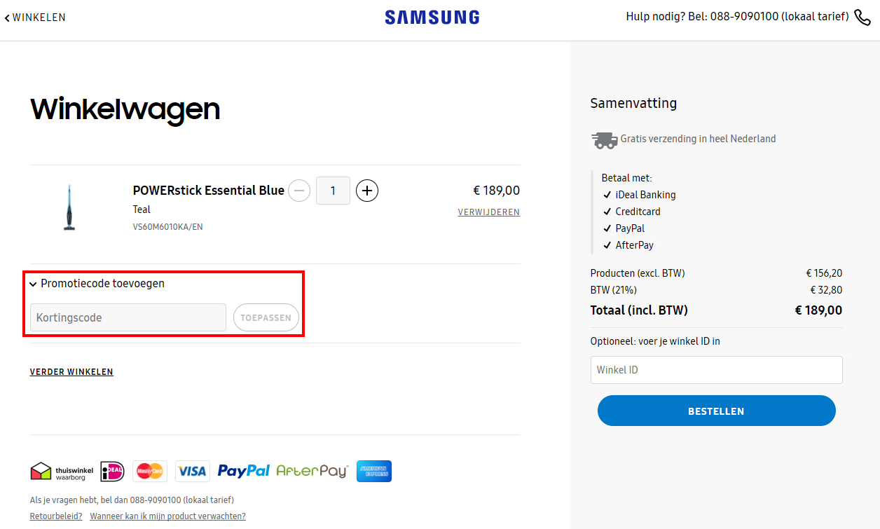 Erge, ernstige Ontdekking tandarts Samsung kortingscode: €100 korting in november 2020