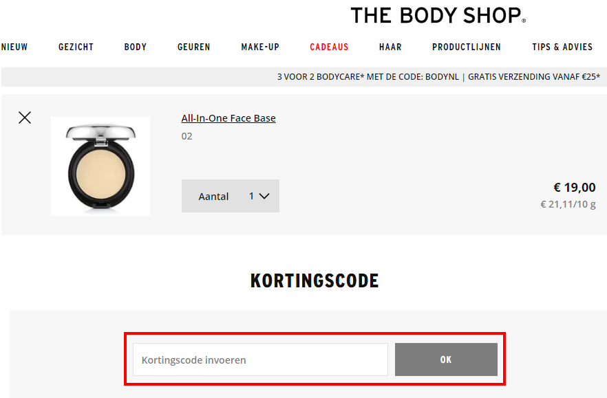 The Body Shop kortingscode: €10 in 2022