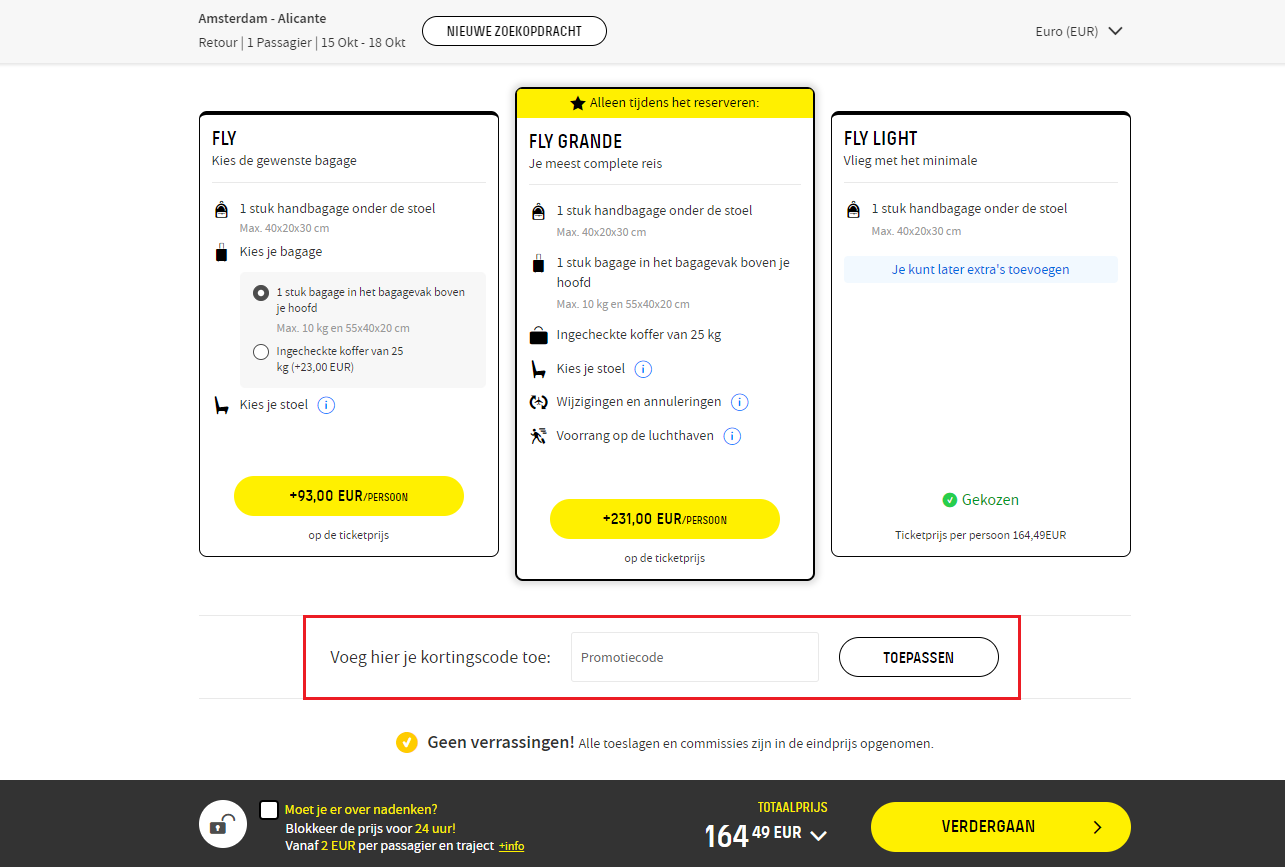 Vueling kortingscode gebruiken